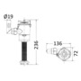 Europump Pumpe gerader Borddurchlass f. Belüftung