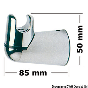 Wall-mounted shower swivelling support