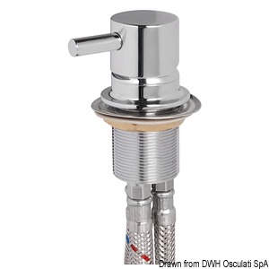Shower hot/cold water mixer