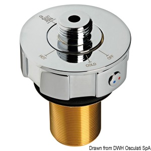 Sky series single control brass mixer - Only single control (shower) with 1/2 outlet