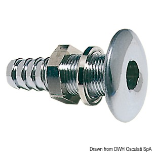 Skin fitting for all types of bilge pumps