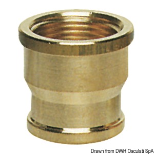 Brass joint sleeve female/female 1