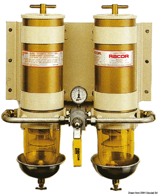 RACOR filters Double version with selection valve