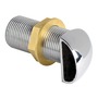 Chromed brass scupper 1/2