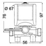 Electro-valve f. fuel distribution 24 V