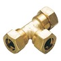 Brass comprssion T-joint 10 mm