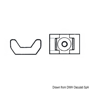 Clamp support w/ screw 5 mm