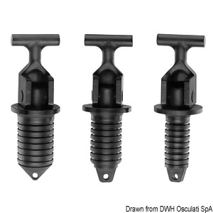 Cam driven expansion floating drain plug