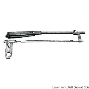 SS parallelogram arm f. windshield wiper 381/432mm