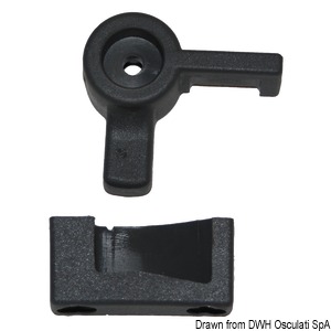 Right locking lever for LEWMAR portlights from 1982 to 1998