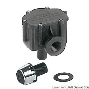 Sfiato carburante P-TRAP esterno a vista in acciaio inox