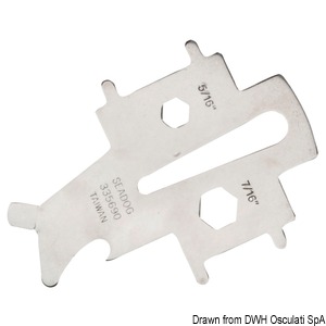 Llave universal de acero inoxidable