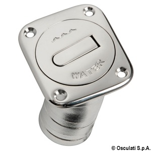 Square Fuel deck filler short version 38 mm