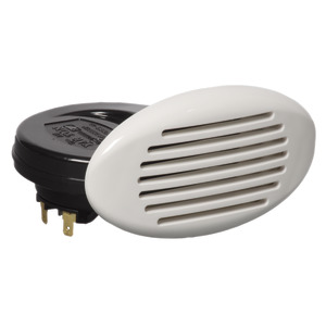 Flush-mount foldaway horn with spiral amplifier