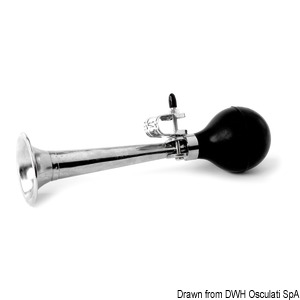 Japanese hand pressure chromed brass fog horn