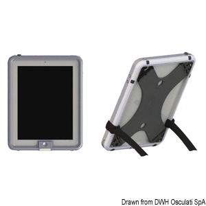 Watertight case for 2/3/4 iPad grey