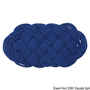 Nylon-Fußmatte, blau 60 x 32 cm
