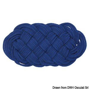 Nylon fop rope blue 47 x 23 cm