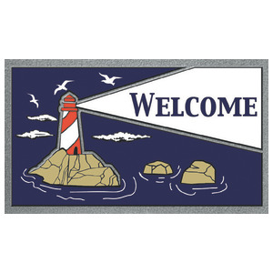 Format antiskid doormat 40 x 68 cm Lighthouse