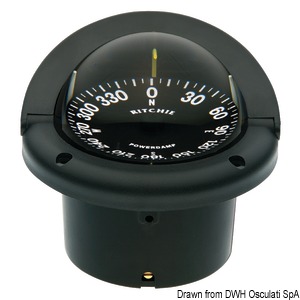 Kompasy RITCHIE Helmsman 3\'\' 3/4 (94 mm) w komplecie z oświetleniem i kompensatorami