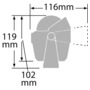 Πυξίδες RITCHIE Explorer 2'' 3/4 (70 mm) με αντισταθμιστές και φως