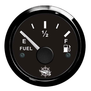 Fuel level gauge 10/190 ohm black/black