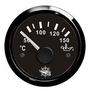 Oil temperature gauge 50/150° black/black