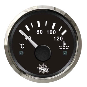 Water temperature gauge 40/120° black/glossy
