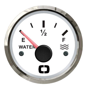 Wasserstandsanzeige 240/33 ohm weiß/poliert