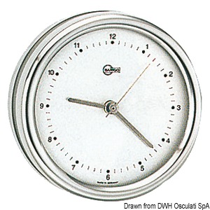 Barigo Orion quartz clock silver dial