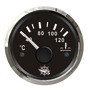 Water temperature gauge 40/120° black/glossy