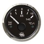 Oil pressure indicator 0/10 bar black/glossy