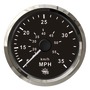 Pitot speedometer 0-35 MPH black/glossy