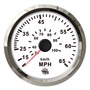 Pitot speedometer 0-65 MPH white/glossy