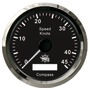 Speedometer w/GPS compass black/glossy