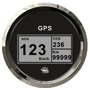 Speedometer compass mile counter GPS black/glossy