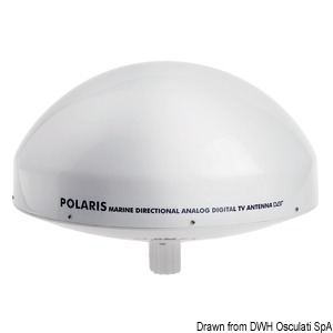 Antenna direttiva TV GLOMEX Polaris V9130, a rotazione elettrica tramite telecomando