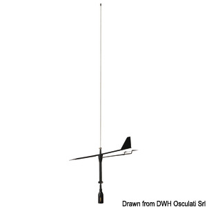 Antena VHF SUPERGAIN de Glomex Black Swan