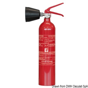 Solas CO2 extinguisher 2 kg MED