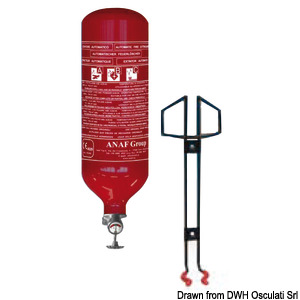 Spray powder extinguisher cylindrical 2 kg