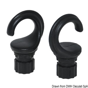 Fasten pair of snap-hook-like open rings 75 x 46mm