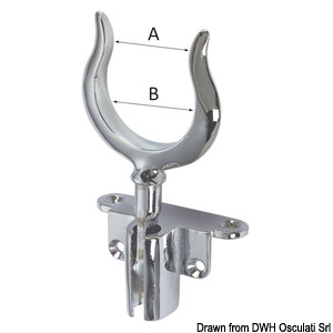 Oarlock especial en latón cromado