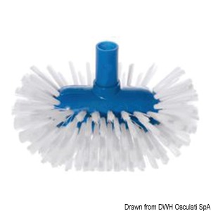 Balai-brosse oval YACHTICON avec fibre en nylon medium