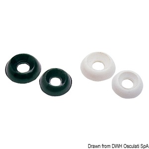 Nylon under-screw washer black 5 mm