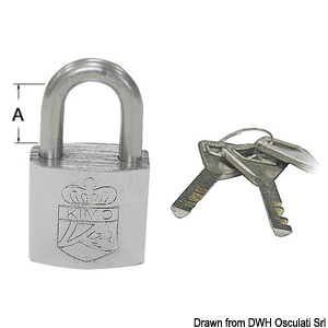 S.S padlock 60x38 mm