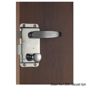 Handleless lock, handle with knob internal lock and Yale external key