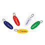 Soft rubber floating keyring yellow