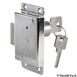 Lock with rim latch