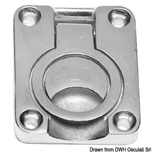 Heavy duty pull latch w/ring