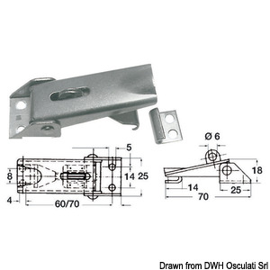 Adjustable faired lever latch
